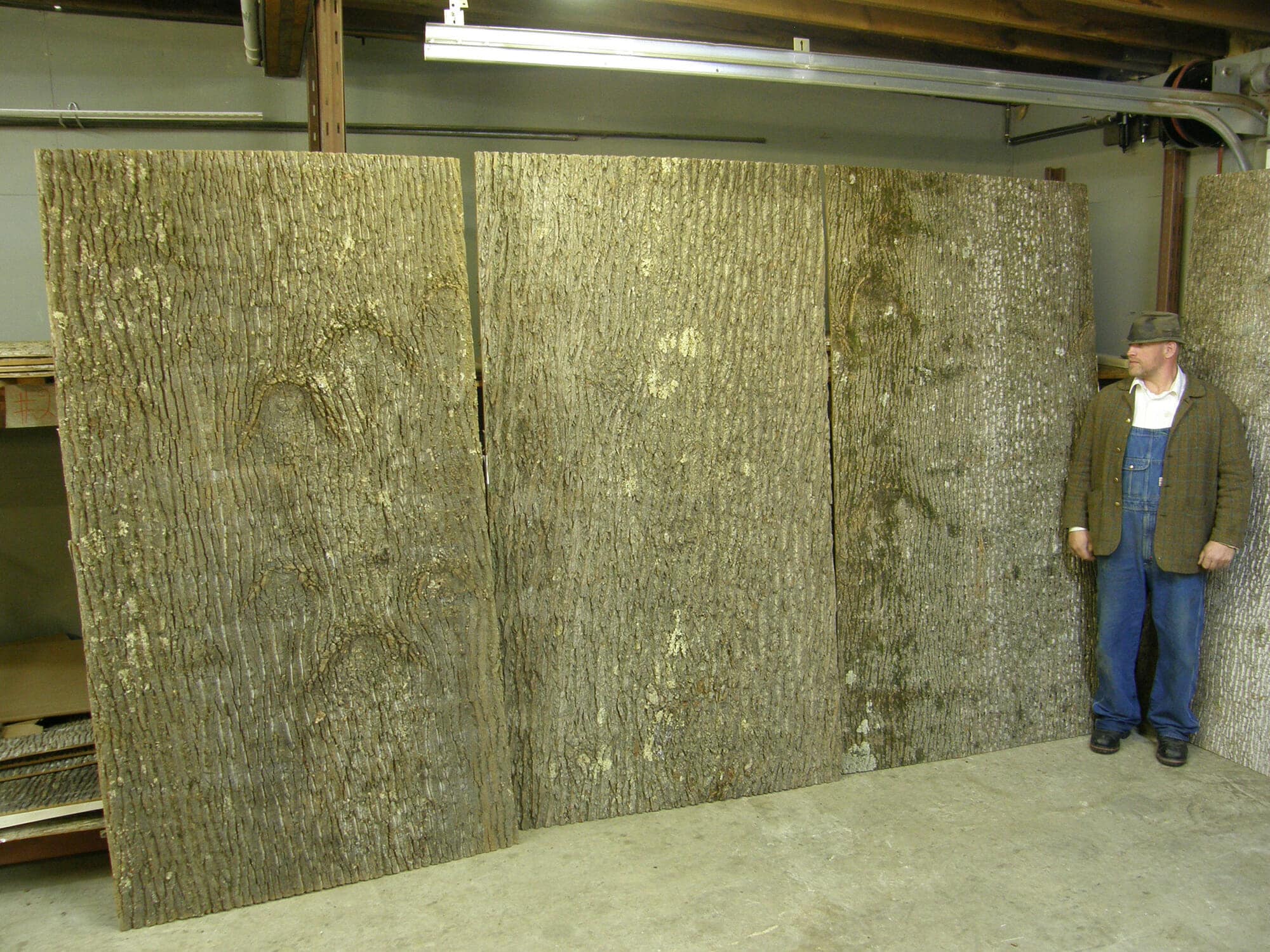 Natural wood siding and interior wood wallcovering paneling