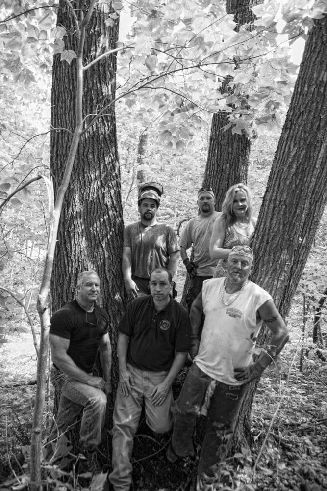 Bark House Peeling Crew B&W