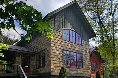 Exterior Bark Cladding for green building
