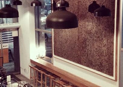 Tulip Poplar wall panels in Seoul Korea Coffee House