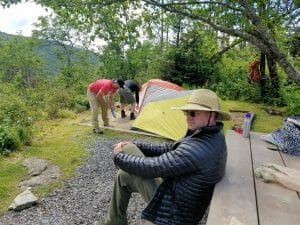 bark-house-expert-team-mount-mitchell-camping-2016