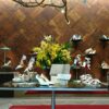 212box designed Louboutin's international boutiques using Bark House cherry leather interior wall covering