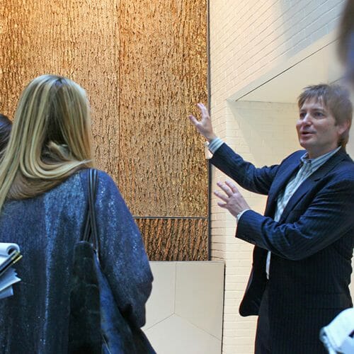 Bark House Wall covering panels in Parsons NYC