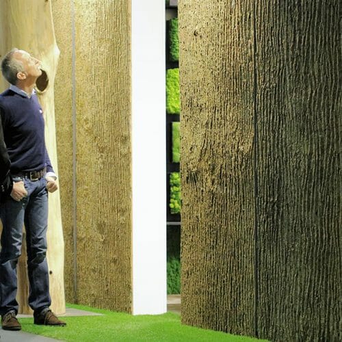 Bark House Poplar Bark Wall Panels in Germany Freund