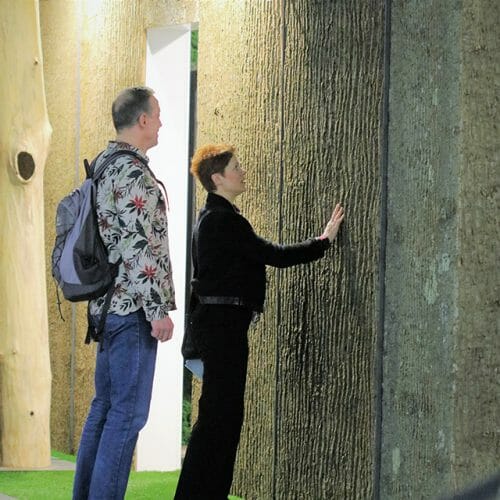 Bark House Poplar Bark Wall Panels in Germany Freund 2016