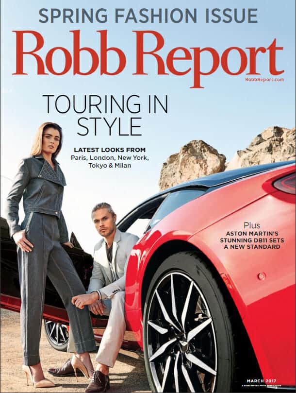 Bark House White Birch featured in Robb Report March 2017
