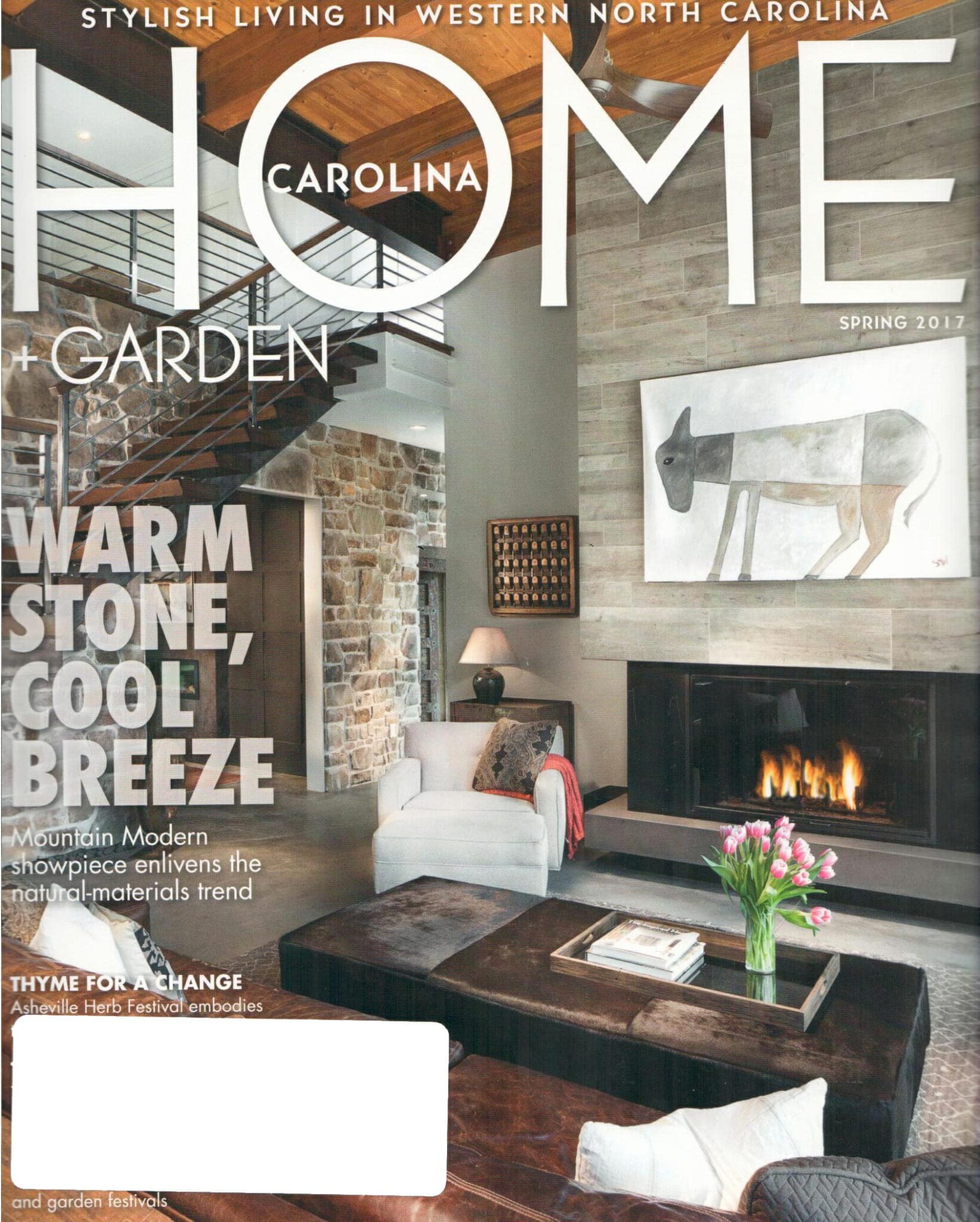 Bark House Wall Panel Treatments in Carolina Home + Garden Spring 2017