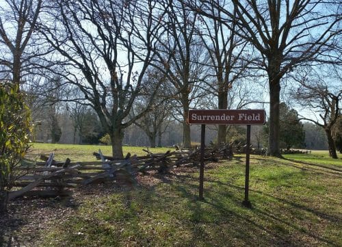 Bark House Black Locust Split Rail Fencing at Yorktown Surrender Field