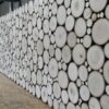 Bark House Poplar Pole End Cuts decorative wall panels - Uniform cut