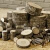 Bark House Poplar Pole End Cuts decorative wall panels - elements