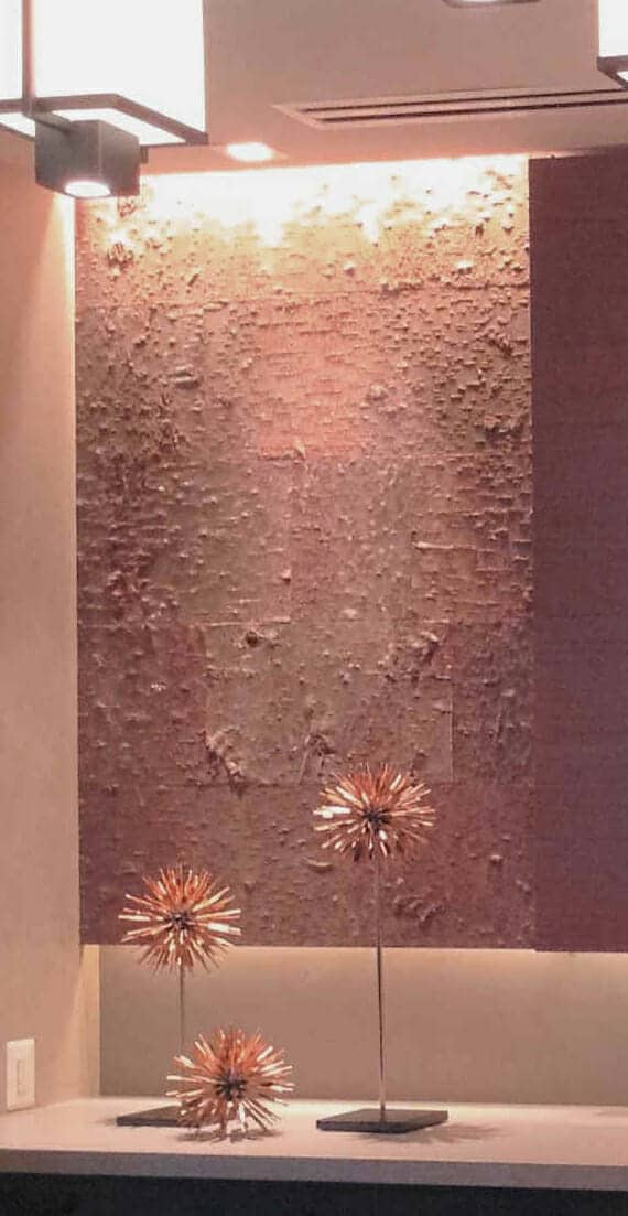 Bark House Fire Cherry Bark Wall Coverings WestBroad Residences with flower artwork