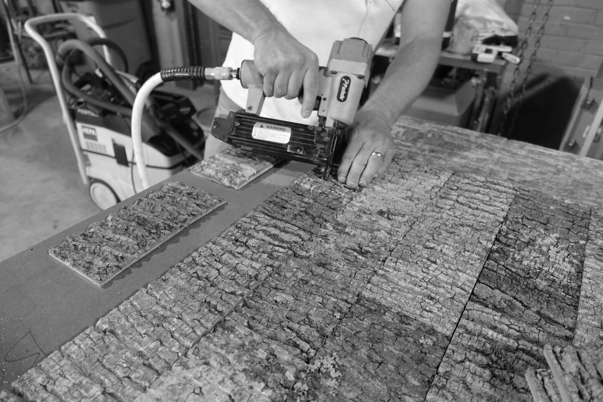 Manufacturing Bark House Poplar Bark Subway Tiles Wall Panels