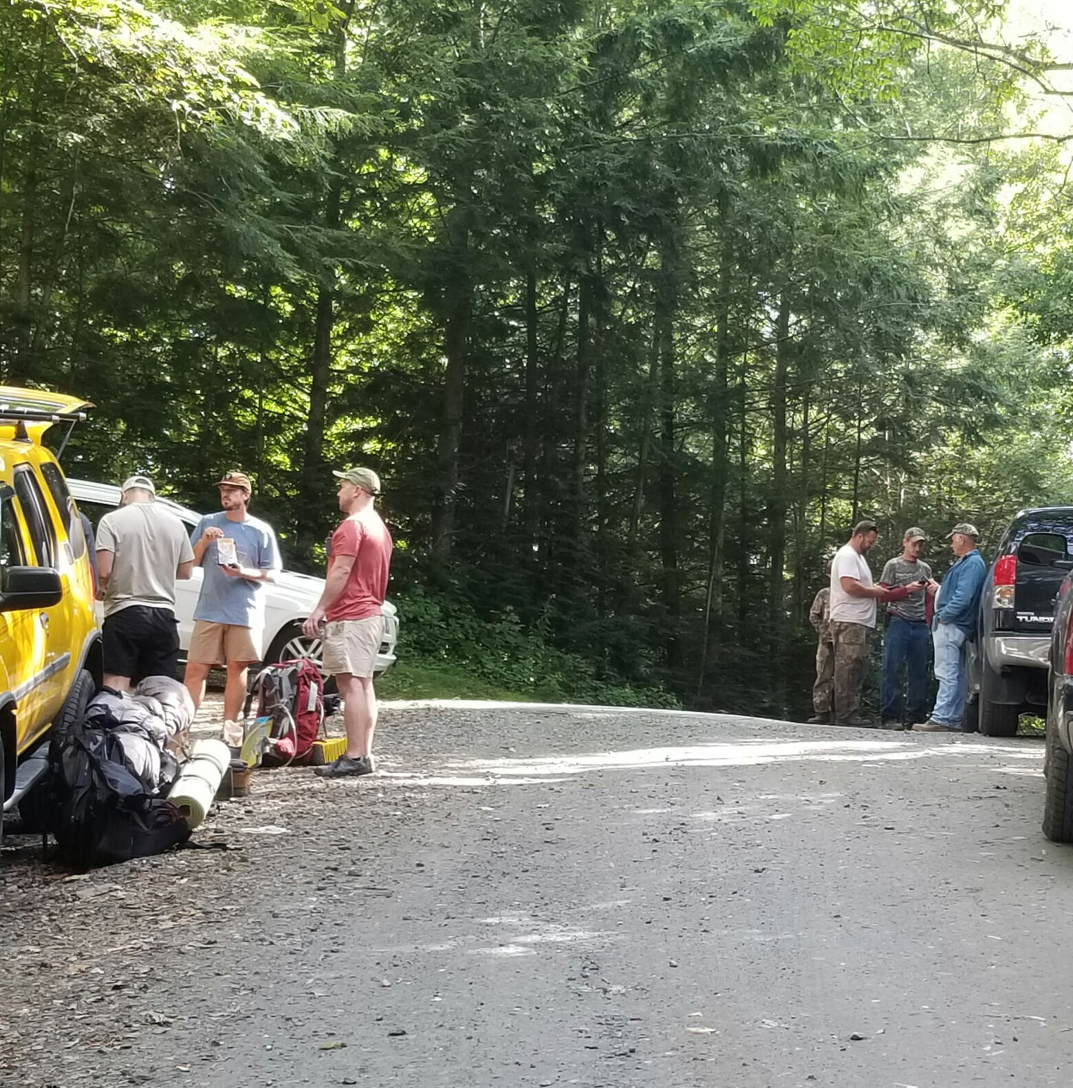 What Chris McCurry, Bark House, sees at Appalachian Trailhead