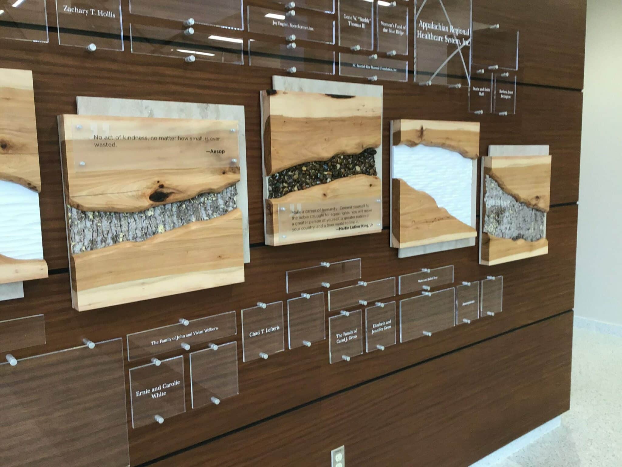 Bark House is pleased to be part of the Appalachian State Health Sciences Building In Appreciation Wall