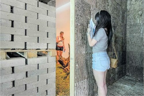 Bark House has wall panels in the Denmark Museum