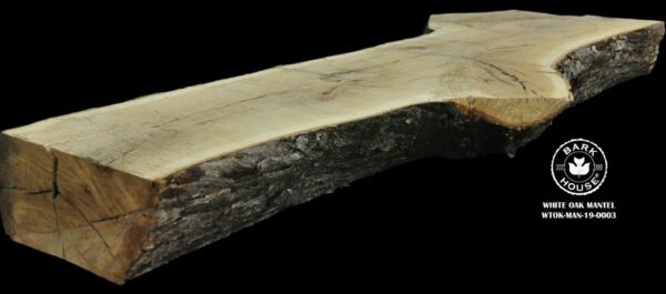 For Sale: Bark House live edge slabs and mantels. White Oak Man-19-0003