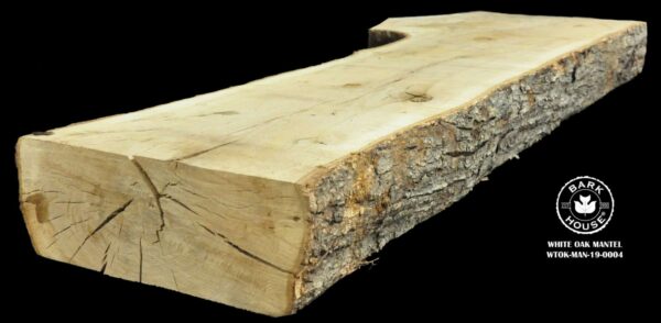 For Sale: Bark House live edge slabs and mantels. White Oak Man-19-0004