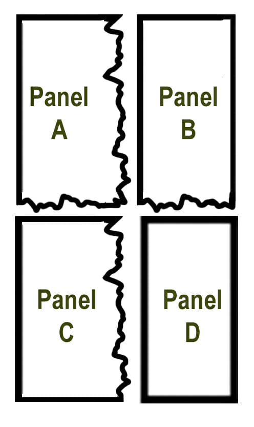 Bark House Panel Examples - 2 across-down Bark House Panel Examples - 2 across-down