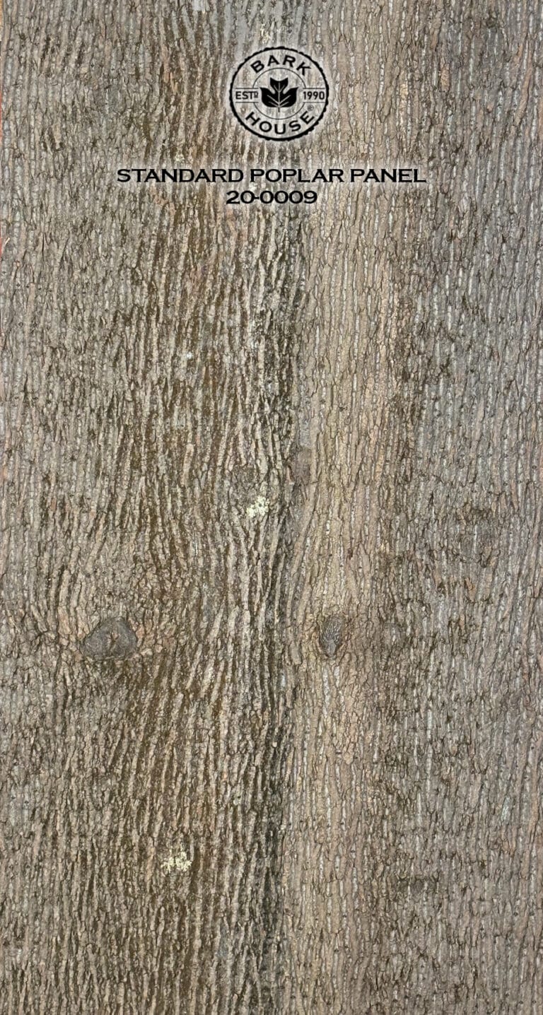 Bark House poplar bark panel SKU POPP-STD-20-0009