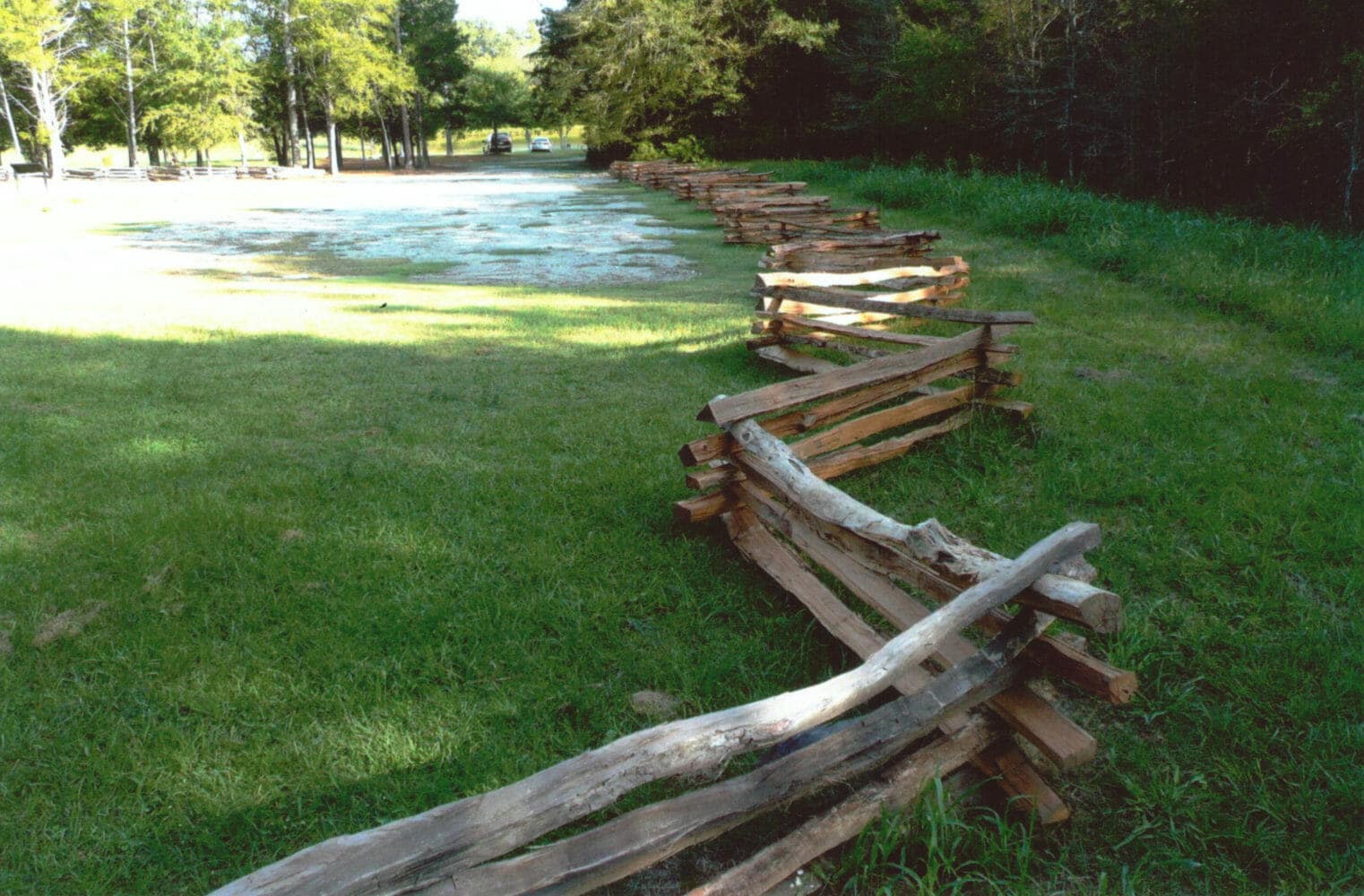 Historic Bonham House with Black Locust Split Rail