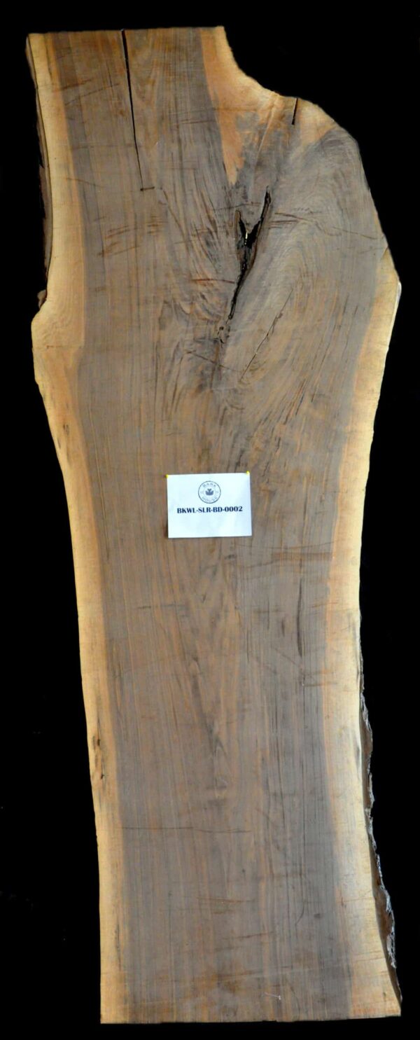 123" Black Walnut Live Edge Slab [BKWL-SLR-BD-0002]