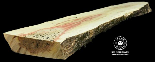 84" Box Elder Live Edge Mantel [BXEL-MAN-19-0001]