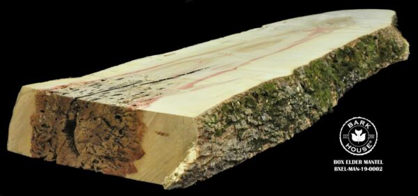 83" Box Elder Live Edge Mantel [BXEL-MAN-19-0002]