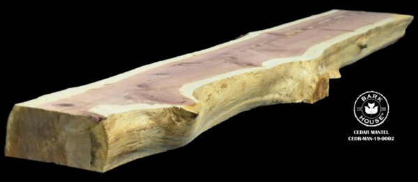 73″ Cedar Live Edge Mantel [CEDR-MAN-19-0002]