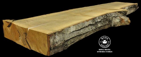 98″ Maple Live Edge Mantel [SFTM-MAN-19-0028]