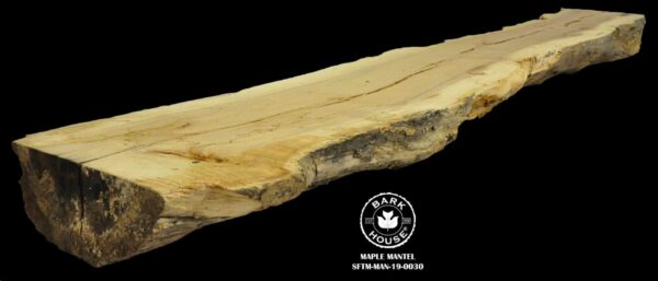 125″ Maple Live Edge Mantel [SFTM-MAN-19-0030]