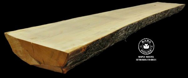 98″ Maple Live Edge Mantel [SFTM-MAN-19-0031]