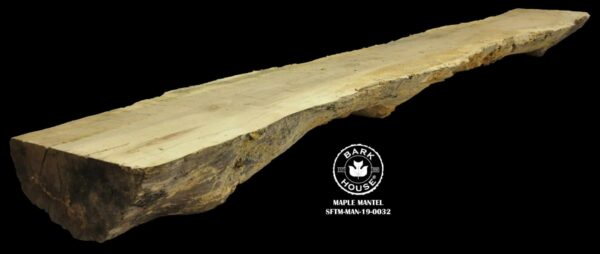 125″ Maple Live Edge Mantel [SFTM-MAN-19-0032]