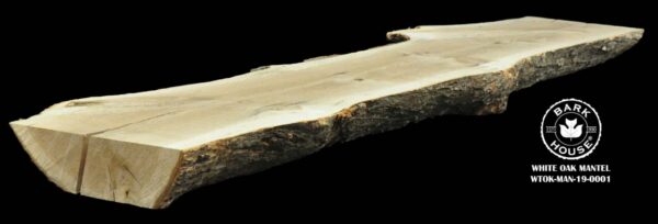 73" White Oak Live Edge Mantel [WTOK-MAN-19-0001]