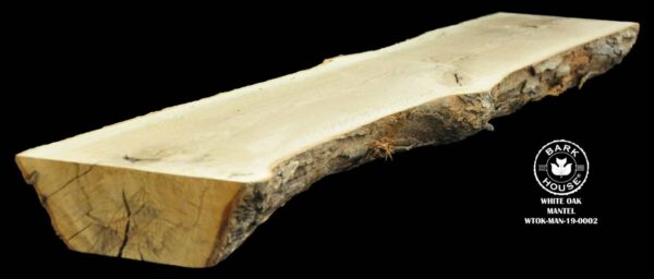 72" White Oak Live Edge Mantel [WTOK-MAN-19-0002]