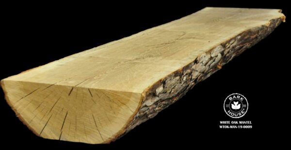 75" White Oak Live Edge Mantel [WTOK-MAN-19-0009]