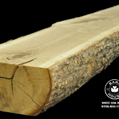 72" White Oak Live Edge Mantel [WTOK-MAN-19-0010]