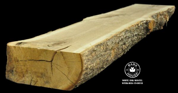 72" White Oak Live Edge Mantel [WTOK-MAN-19-0010]