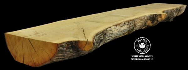 96" White Oak Live Edge Mantel [WTOK-MAN-19-0013]