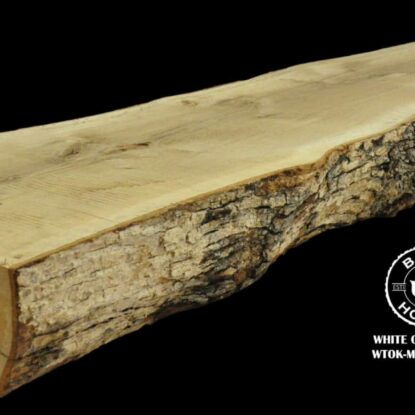 96" White Oak Live Edge Mantel [WTOK-MAN-19-0015]