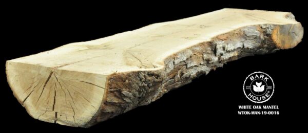 74" White Oak Live Edge Mantel [WTOK-MAN-19-0016]