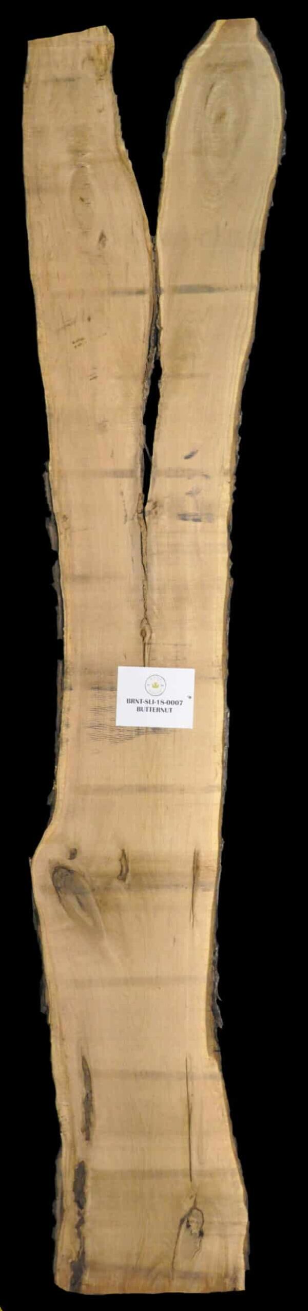183" Butternut Live Edge Slab [BRNT-SLI-18-0007]