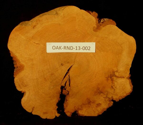 26" Oak Live Edge Round Slab [RDOK-RND-13-0002]