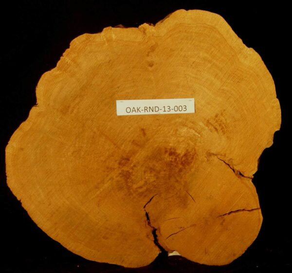 40" Oak Live Edge Round Slab [RDOK-RND-13-0003]