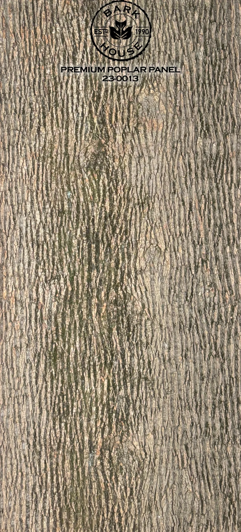 Bark House poplar bark panel SKU POPP-PRE-23-0013