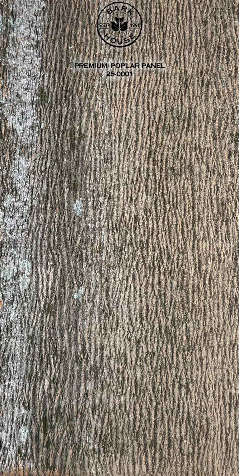 Bark House poplar bark panel SKU POPP-PRE-25-0001