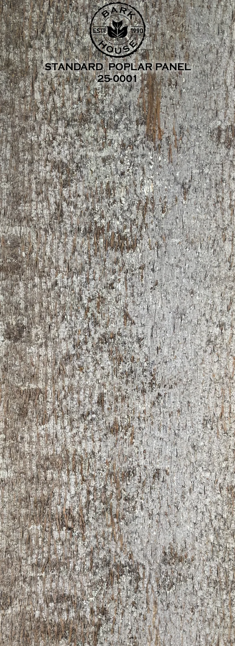 Bark House poplar bark panel SKU POPP-STD-25-0001