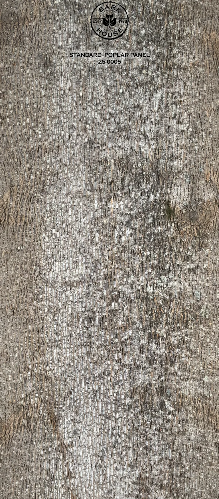 Bark House poplar bark panel SKU POPP-STD-25-0005