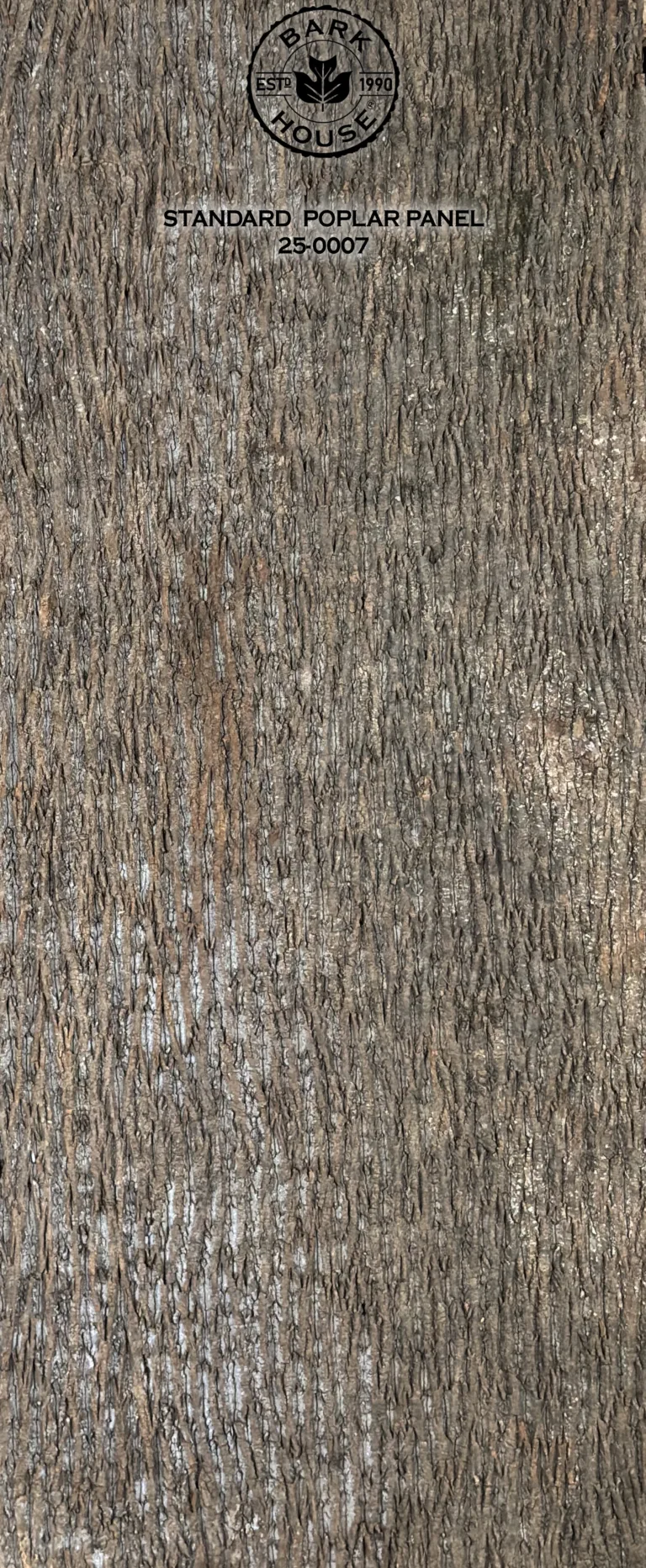 Bark House poplar bark panel SKU POPP-STD-25-0007