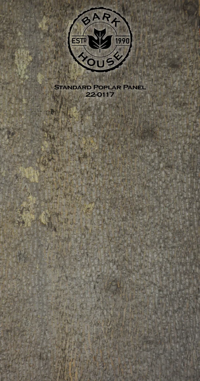 Bark House poplar bark panel SKU POPP-STD-22-0117