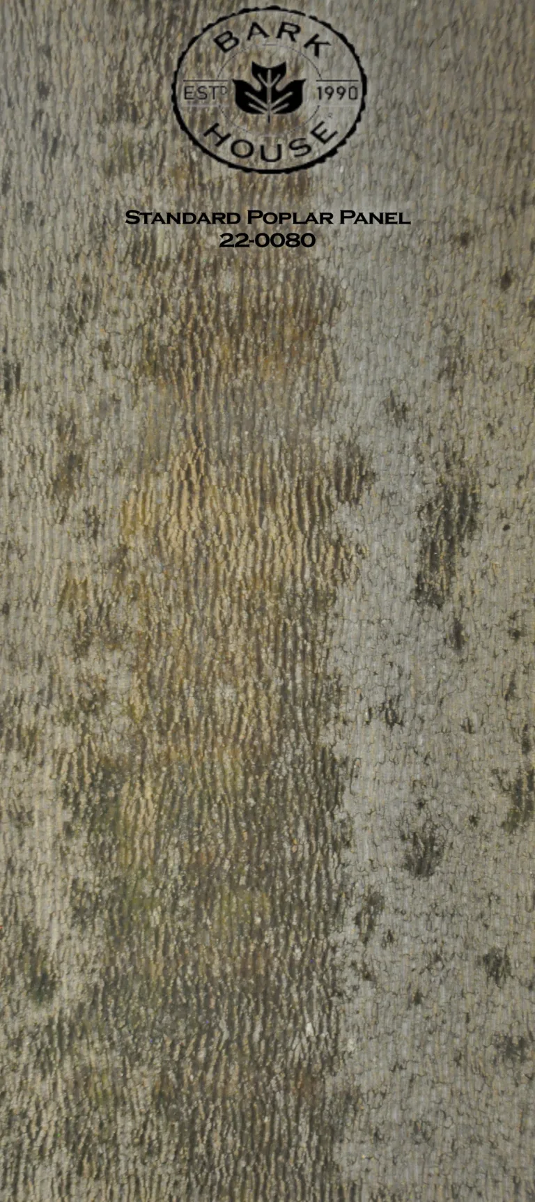 Bark House poplar bark panel SKU POPP-STD-22-0080
